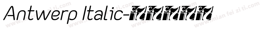 Antwerp Italic字体转换